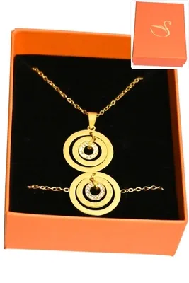 Coffret chiffre romain parure bijoux collection hervé aliex Or