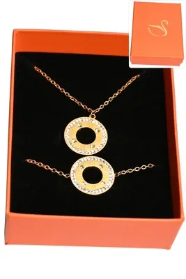 Coffret chiffre romain parure bijoux collection hervé aliex Or DF8549 