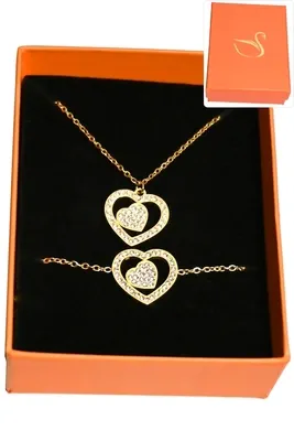 Coffret coeur parure bijoux collection hervé aliex Or