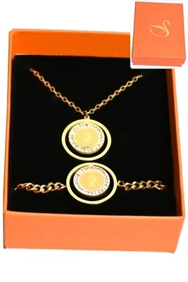 Coffret reine elisabeth parure bijoux collection hervé aliex Or