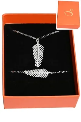Coffret feuille de la vie parure bijoux collection hervé aliex Argent
