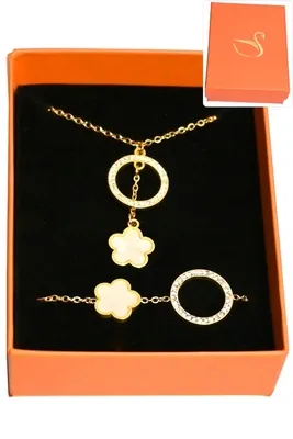 Coffret fleur parure bijoux collection hervé aliex Or