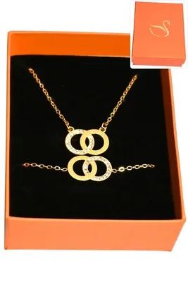 Coffret infini parure bijoux collection hervé aliex Or