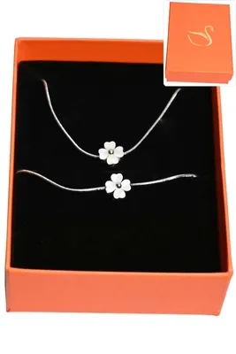 Coffret fleur parure bijoux collection hervé aliex Argent