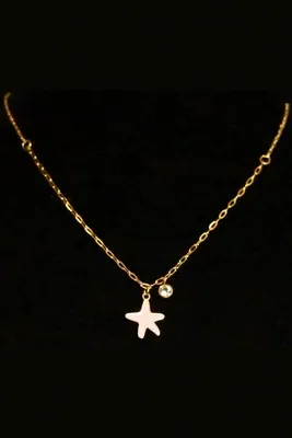 Collier étoile de mer Or