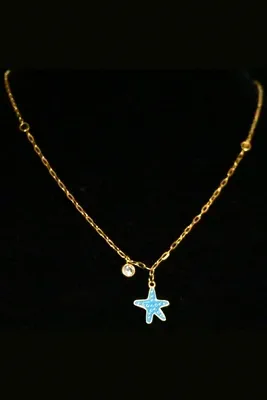 Collier étoile de mer Or