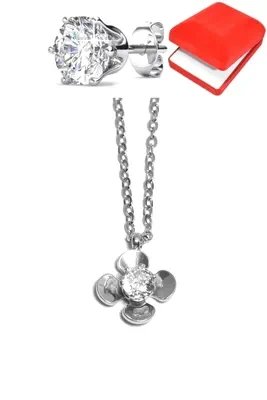 Coffret fleur Argent 3CFB98 
