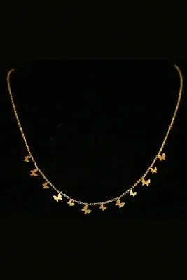 Collier papillon Or