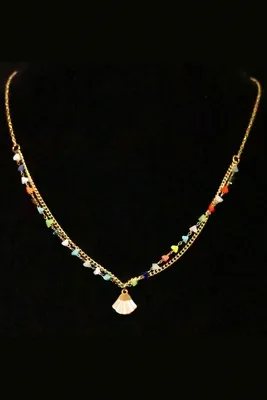 Collier coquille Or 8DDA7C 