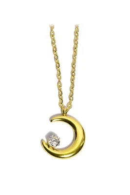 Pendentif lune Or