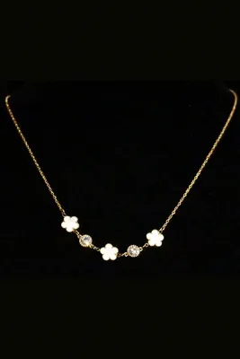 Collier fleur Or