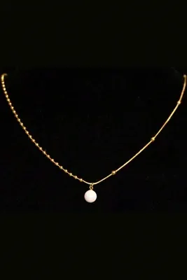 Collier perle Or