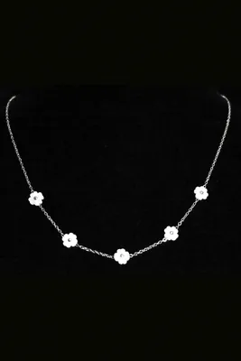 Collier fleur Argent