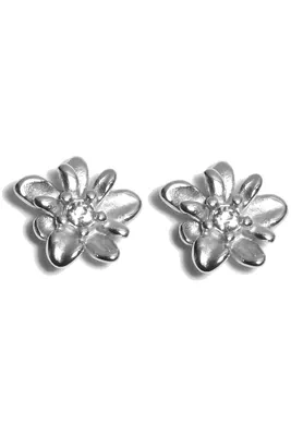Boucle-d-oreille fleur Argent CFC78B 