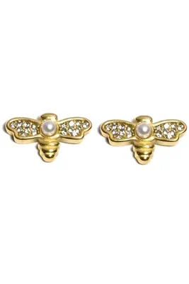 Boucle-d-oreille abeille Or