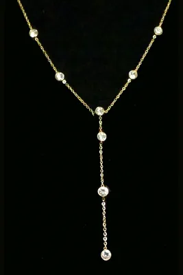 Collier diams pendent Or