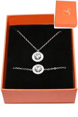 Coffret diams parure bijoux collection hervé aliex Argent