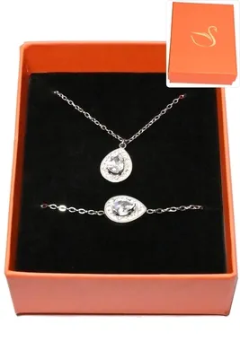 Coffret goutte parure bijoux collection hervé aliex Argent