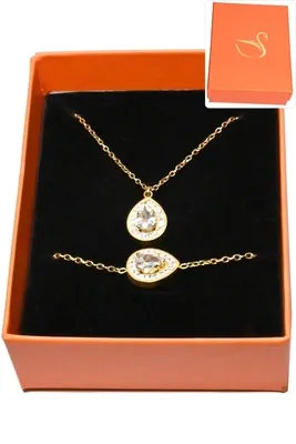 Coffret goutte parure bijoux collection hervé aliex Or