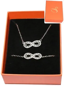 Coffret infini parure bijoux collection hervé aliex Argent
