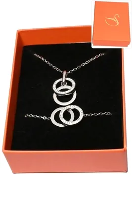Coffret infini parure bijoux collection hervé aliex Argent