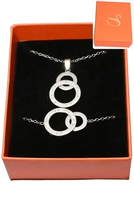 Coffret infini parure bijoux collection hervé aliex Argent
