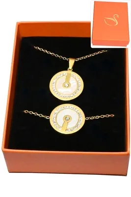 Coffret cercle parure bijoux collection hervé aliex Or