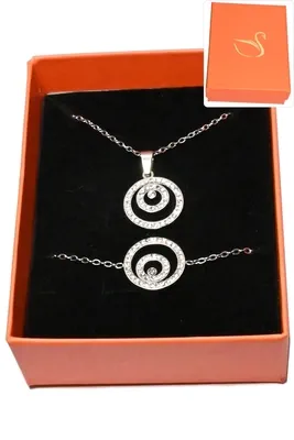 Coffret cercle parure bijoux collection hervé aliex Argent