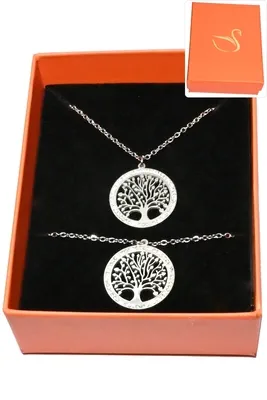 Coffret arbre de la vie parure bijoux collection hervé aliex Argent
