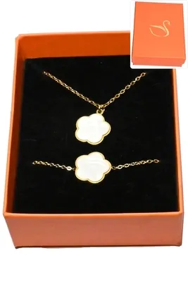 Coffret fleur parure bijoux collection hervé aliex Or