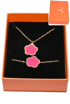 Coffret fleur parure bijoux collection hervé aliex Or