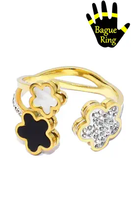 Bague fleur Or 1DA284 