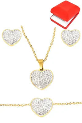Coffret coeur Parure Or B5AB6 