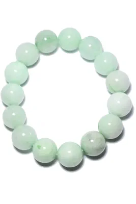 Bracelet minéral élastique Blanc 1D8914 