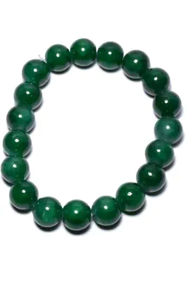 Bracelet minéral élastique Blanc 1D8914 