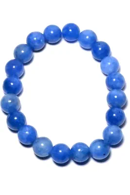 Bracelet minéral élastique Blanc 1D8914 