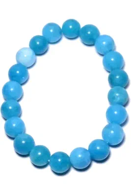 Bracelet minéral élastique Blanc 1D8914 