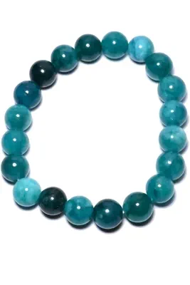 Bracelet minéral élastique Blanc 1D8914