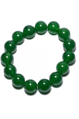 Bracelet minéral élastique Blanc 1D8914 