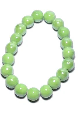 Bracelet céramique élastique Blanc 6E53D8 