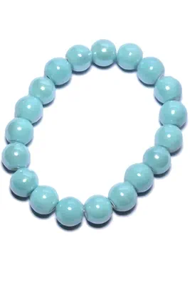 Bracelet céramique élastique Blanc 6E53D8 