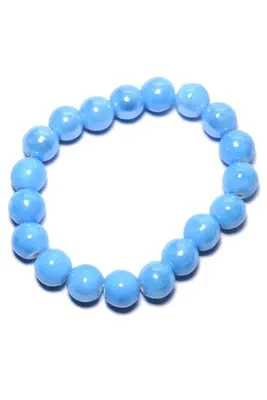 Bracelet céramique élastique Blanc 6E53D8 