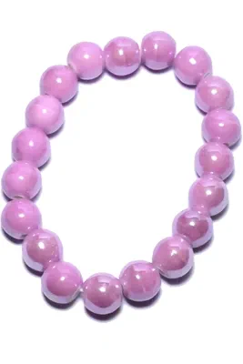 Bracelet céramique élastique Blanc 6E53D8 