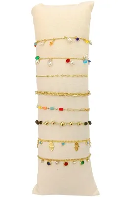 Bracelet en lot avec présentoire Or D6A6BE 