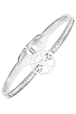 Jonc arbre de la vie Argent EF5AE9 