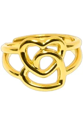 Bague taille réglable coeur Or 047584 