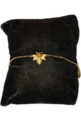 Bracelet abeille oeil de tigre