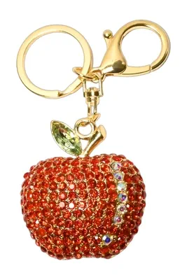 porte-cle pomme Or