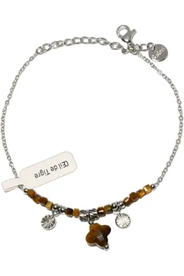 Bracelet oeil de tigre Argent