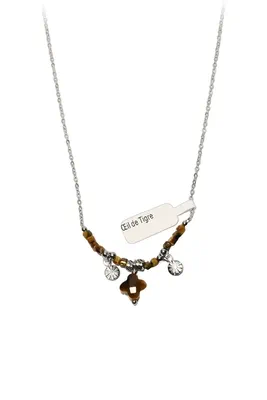 Collier oeil de tigre Argent